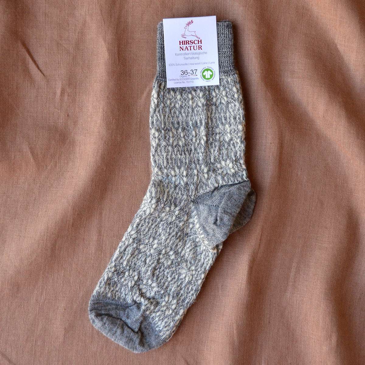 Fine Snowflake Wool Socks - Organic Merino (Adults 36-43) *Returning 2026