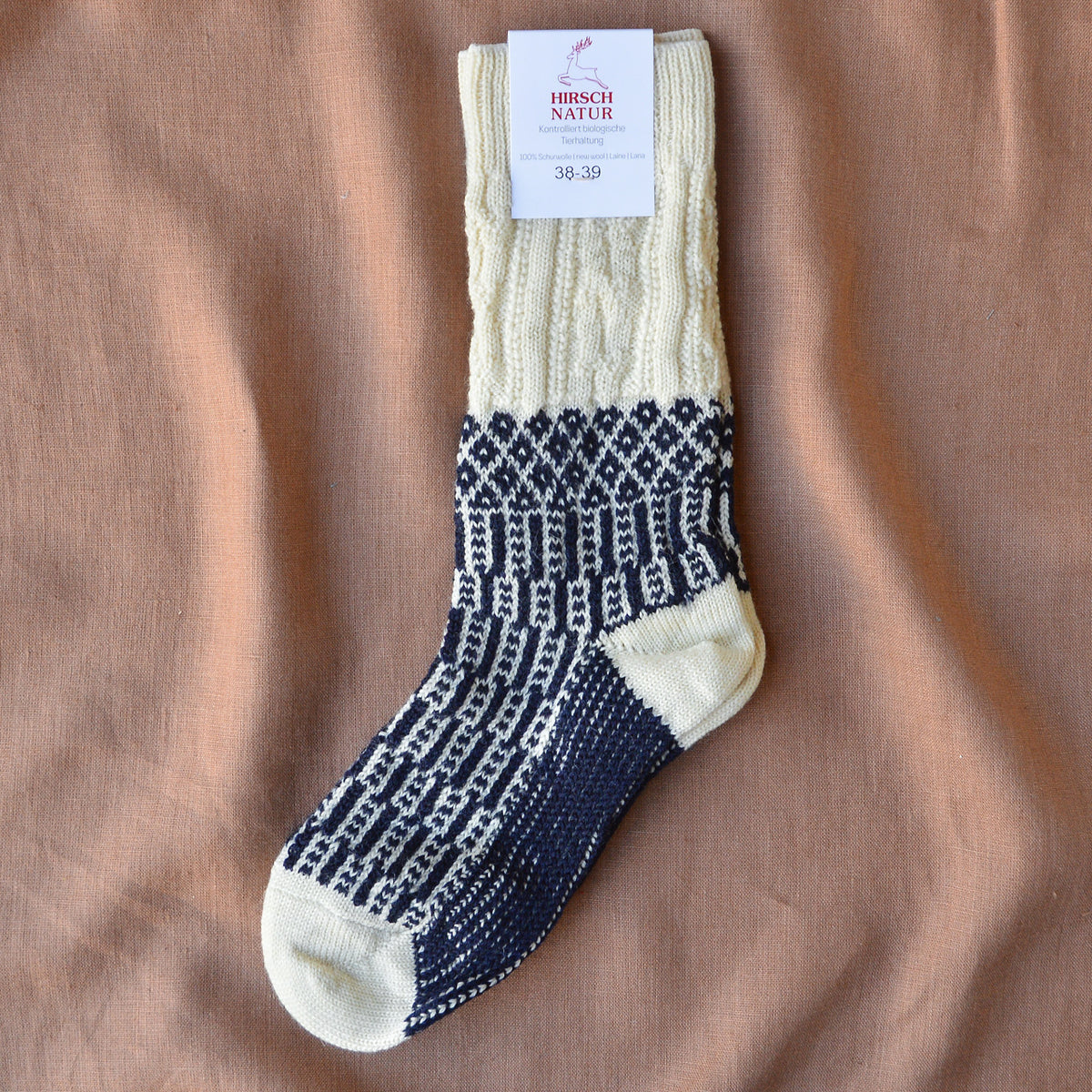 Hygge Fairisle Organic Wool Socks (Adults 36-43) *Returning 2026