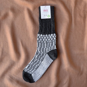 Hygge Fairisle Organic Wool Socks (Adults 36-43)