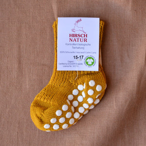 Child's Grippy Organic Wool Socks