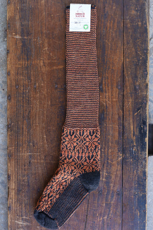 Kneehigh Hygge Fairisle Organic Wool Socks (Adults 36-41)