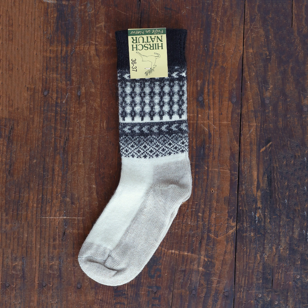 Pattern Socks - Organic Merino with Linen Sole (Adults 36-43)