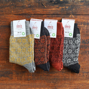 Fine Snowflake Wool Socks - Organic Merino (Adults 36-43)