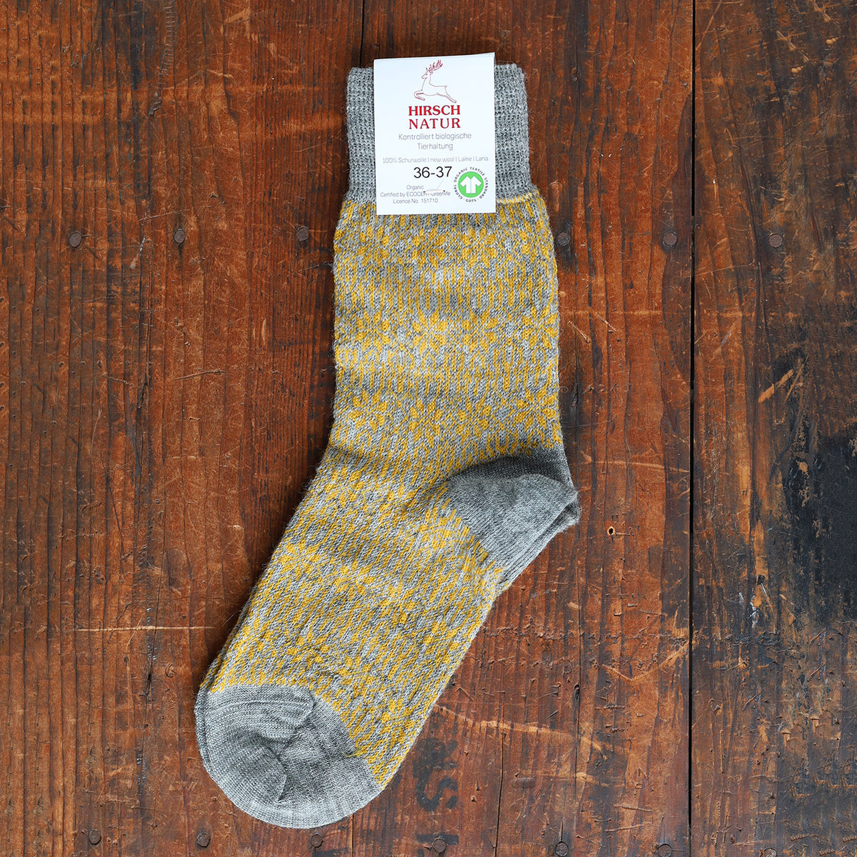 Fine Snowflake Wool Socks - Organic Merino (Adults 36-43)