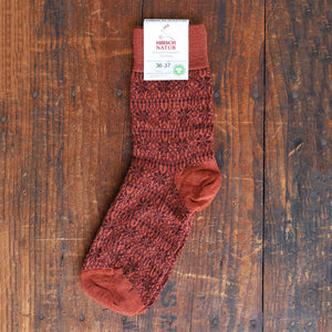 Fine Snowflake Wool Socks - Organic Merino (Adults 36-43)
