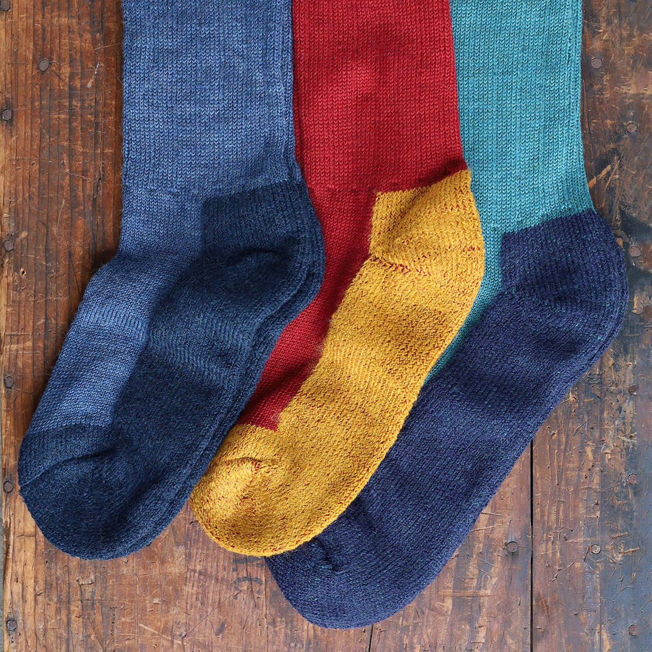 Trekking Socks - 100% Organic Wool (Adults 36-46)