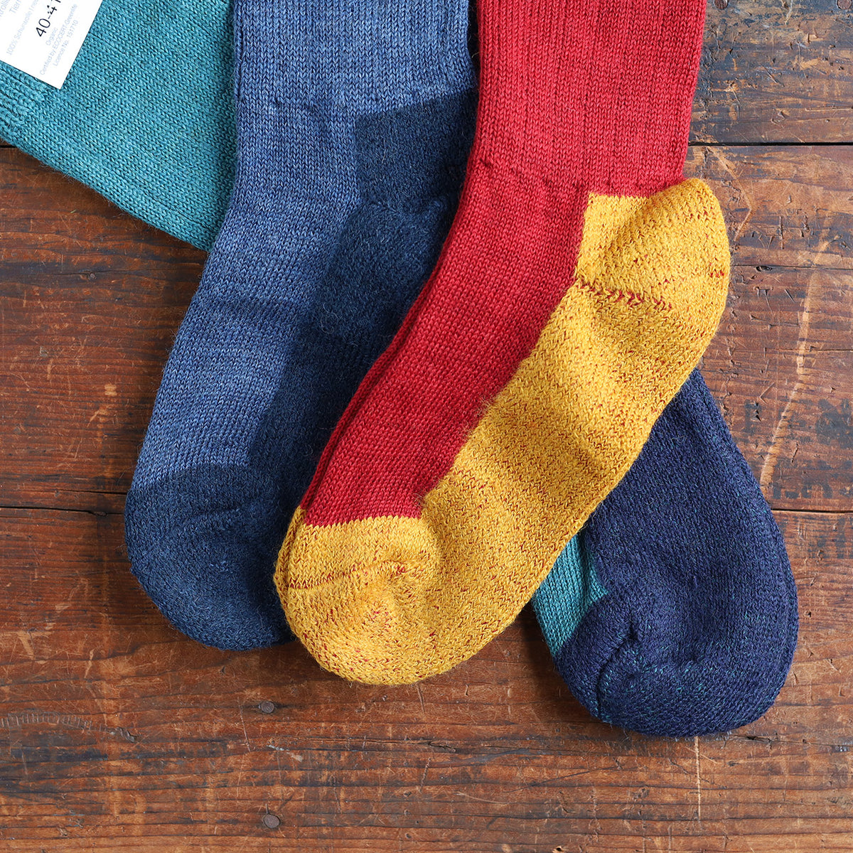 Trekking Socks - 100% Organic Wool (Adults 36-46)