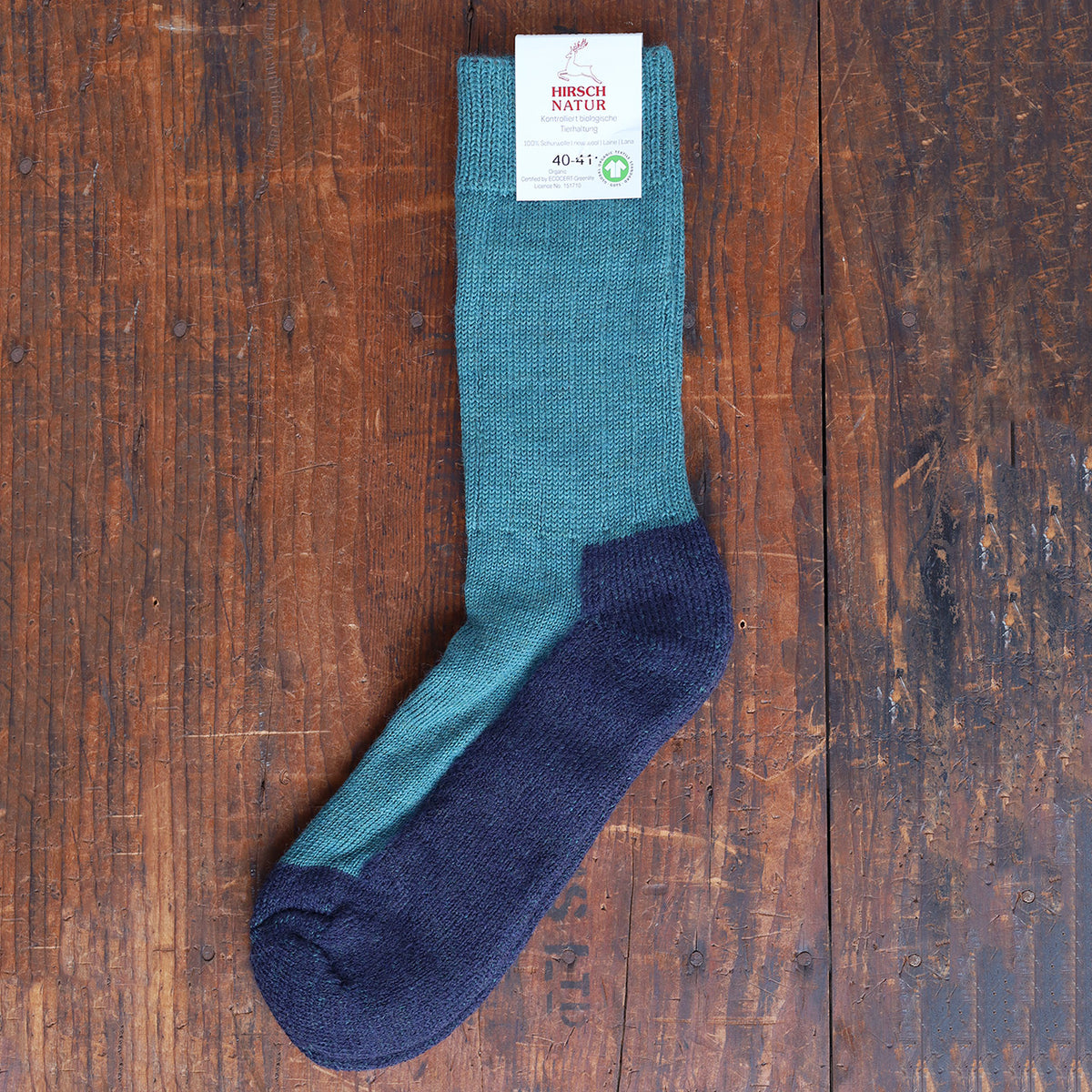 Trekking Socks - 100% Organic Wool (Adults 36-46)