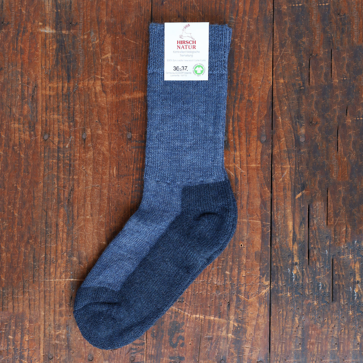 Trekking Socks - 100% Organic Wool (Adults 36-46)