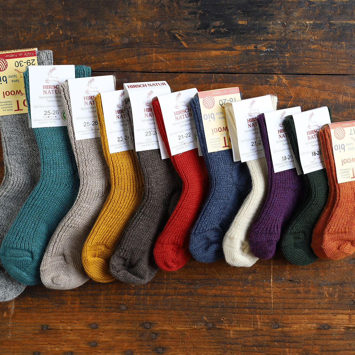 Child's Chunky Organic Wool Socks