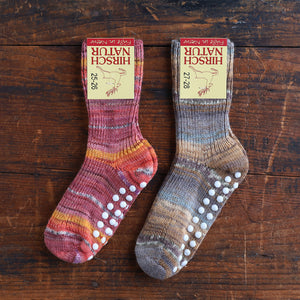 Child's Grippy Organic Wool Socks - Multi