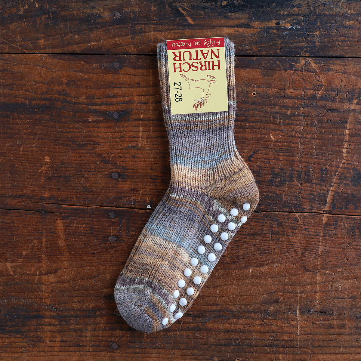 Child's Grippy Organic Wool Socks - Multi
