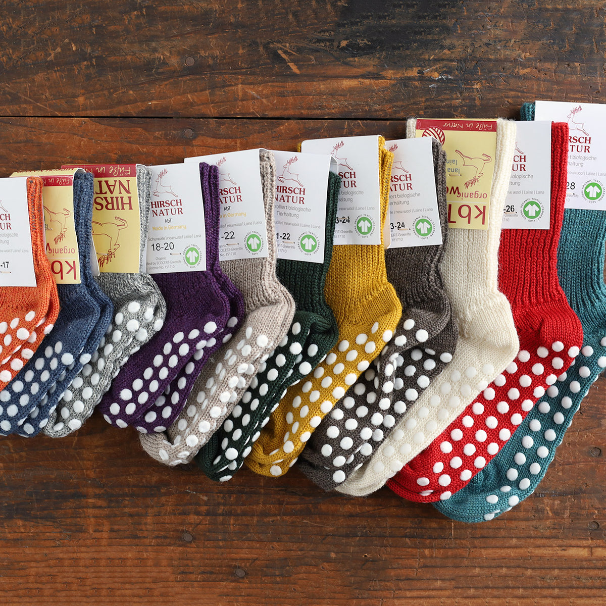 Child's Grippy Organic Wool Socks
