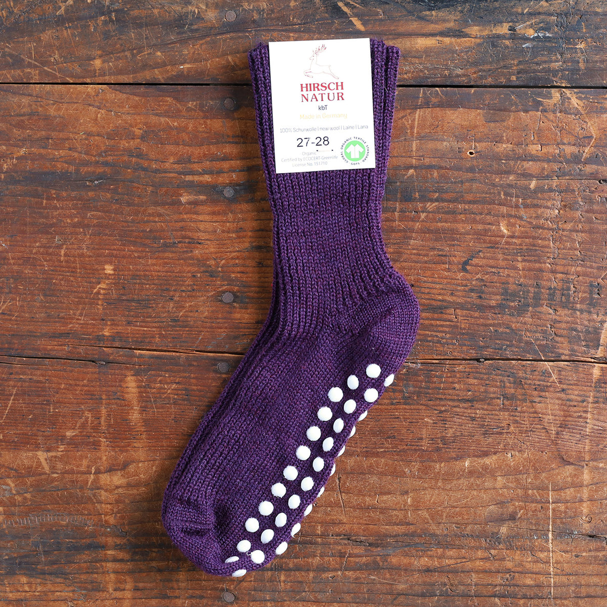 Child's Grippy Organic Wool Socks