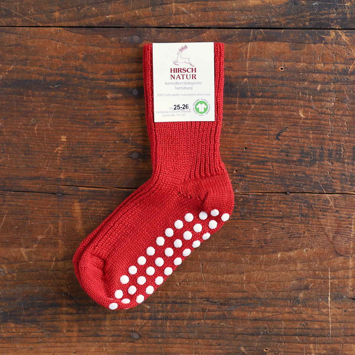 Child's Grippy Organic Wool Socks