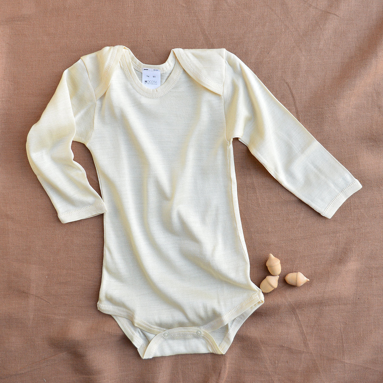 Baby Body Long Sleeve - 100% Tussah Silk (0-3y)