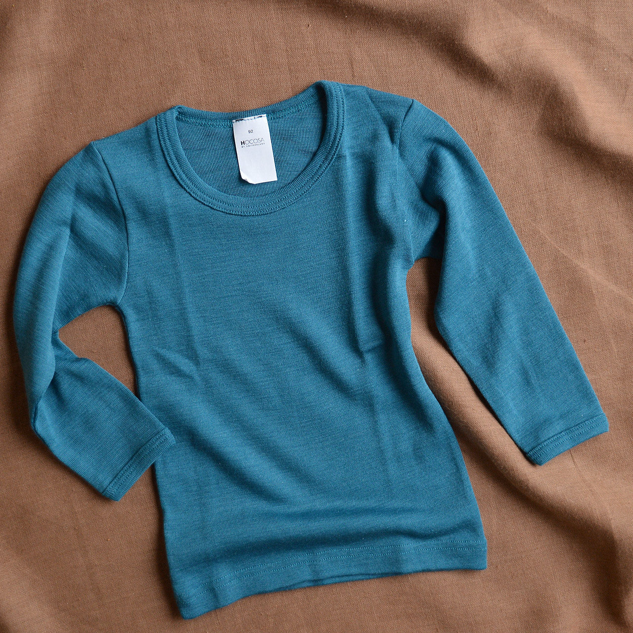 Child's Long Sleeve Thermal Top by Hocosa - Organic Merino/Silk (1-14y)