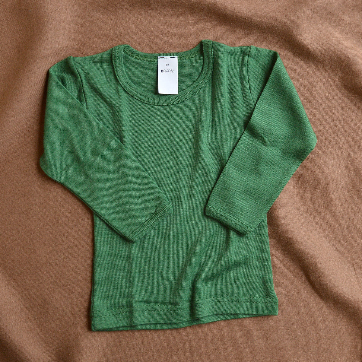 Child's Long Sleeve Thermal Top by Hocosa - Organic Merino/Silk (1-14y)