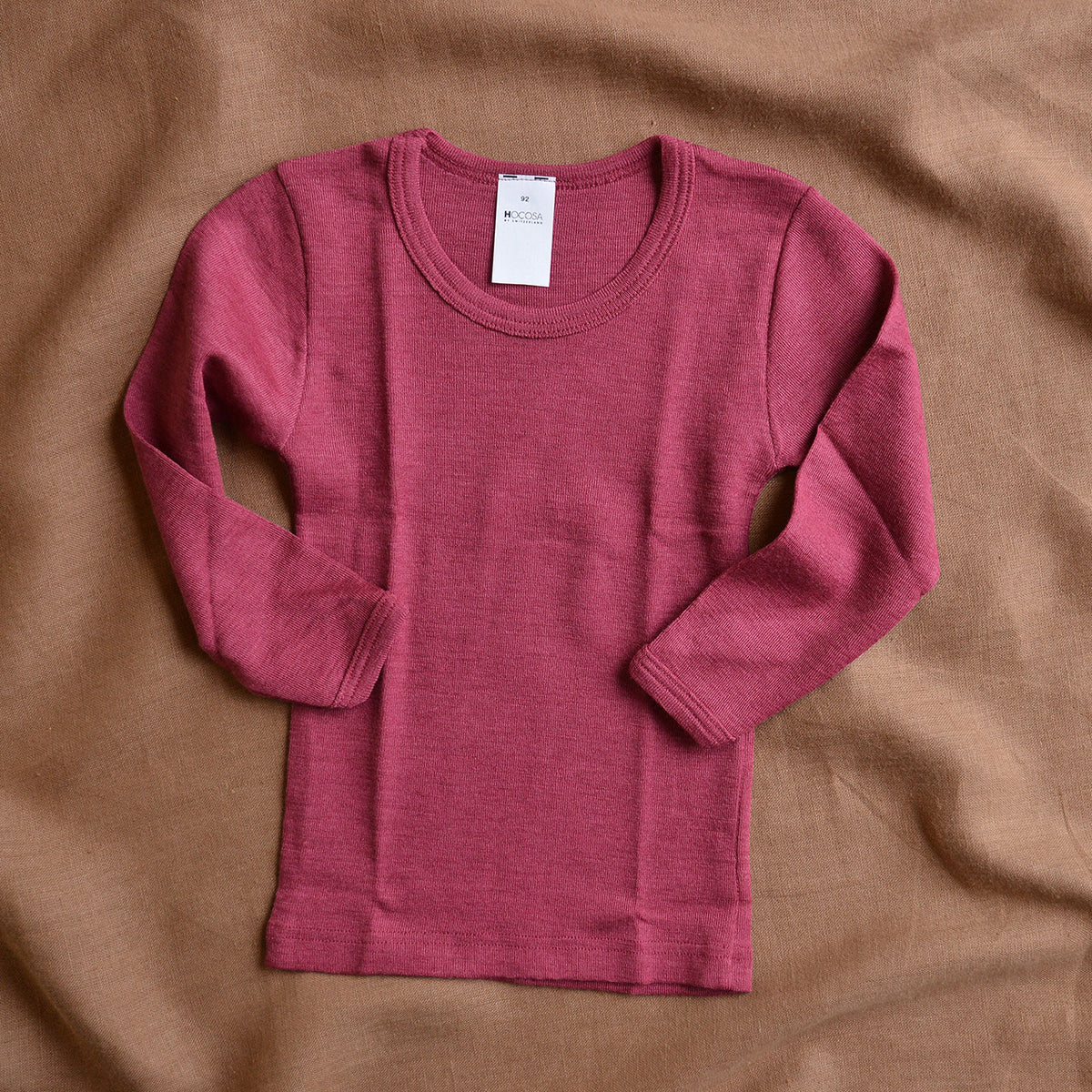 Child's Long Sleeve Thermal Top by Hocosa - Organic Merino/Silk (1-14y)