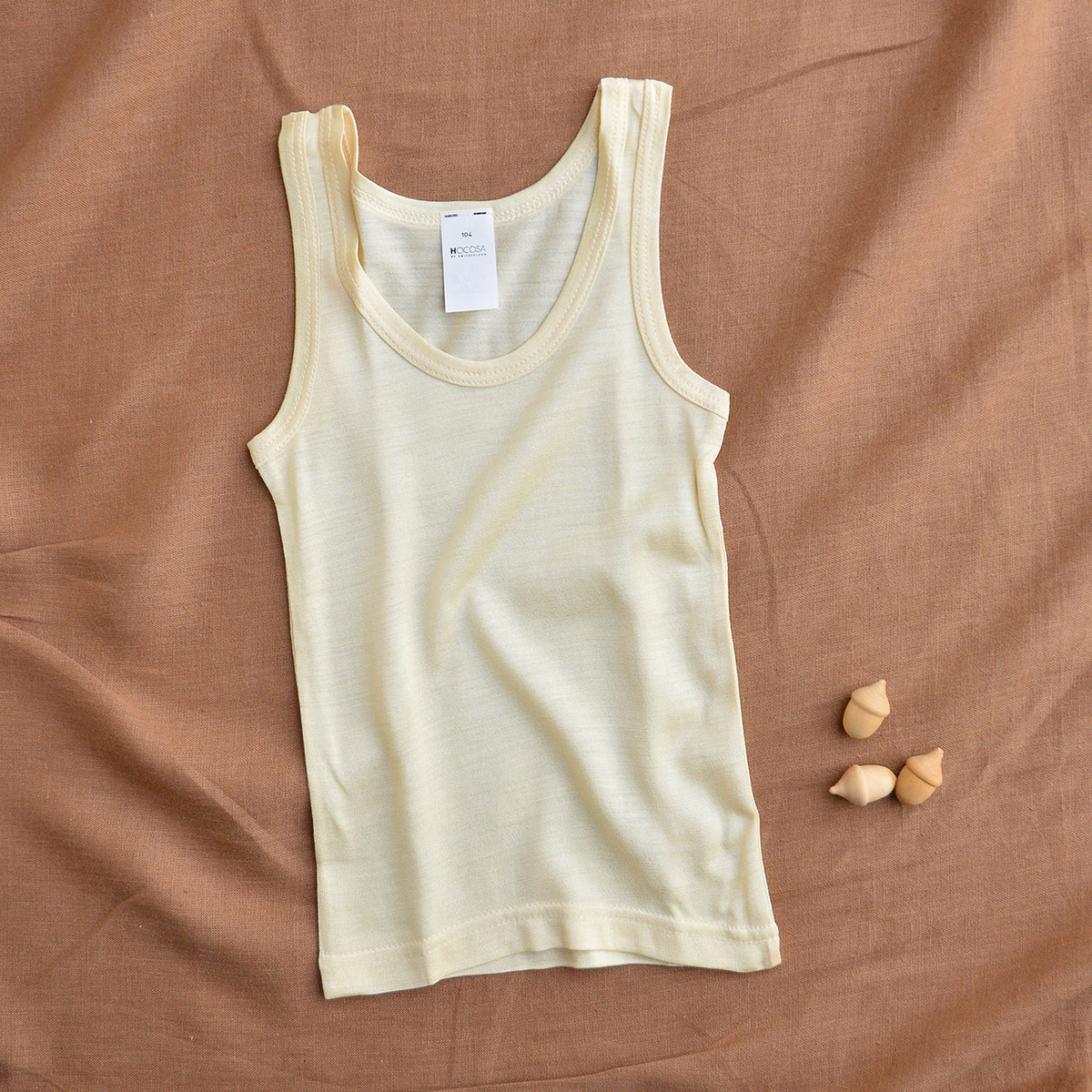 Child's Sleeveless Vest - 100% Tussah Silk (1-10y)
