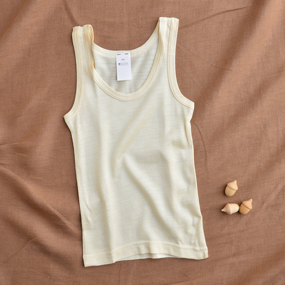 Child's Sleeveless Vest - 100% Tussah Silk (1-10y)