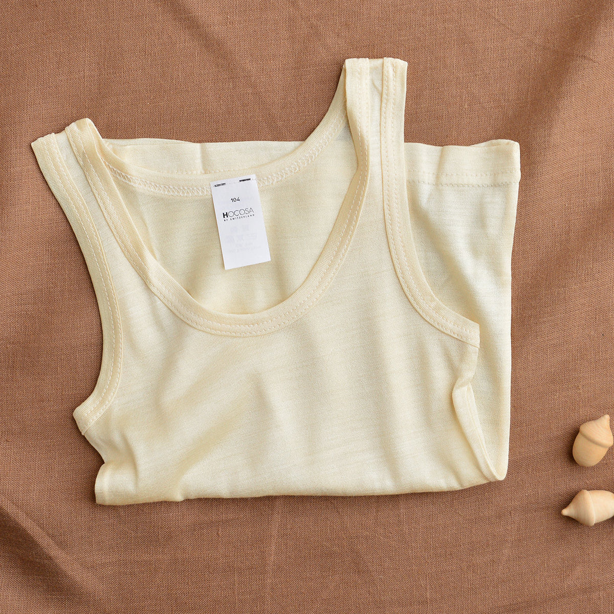 Child's Sleeveless Vest - 100% Tussah Silk (1-10y)