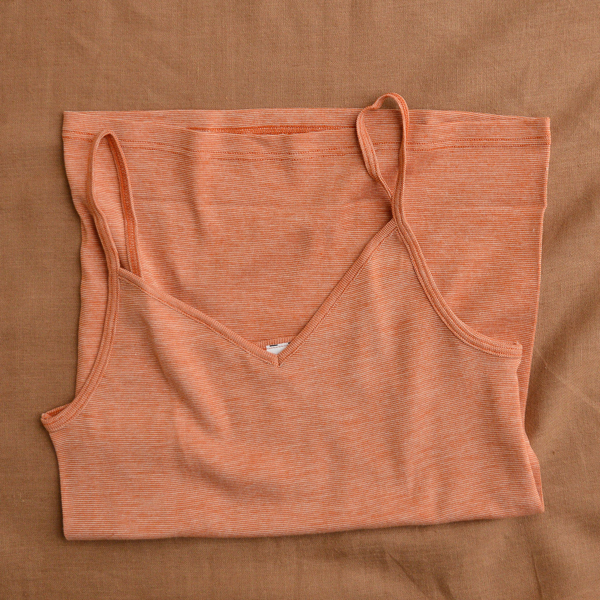 Women's Camisole Vest with Spaghetti Straps - Organic Cotton/Wool/Silk