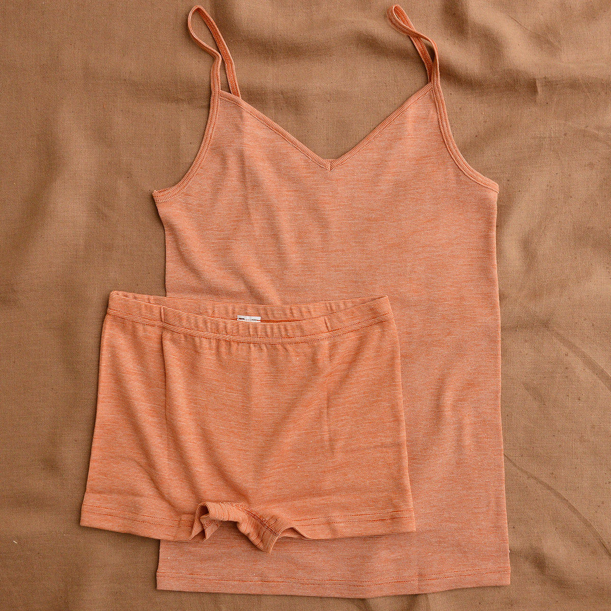 Women's Camisole Vest with Spaghetti Straps - Organic Cotton/Wool/Silk