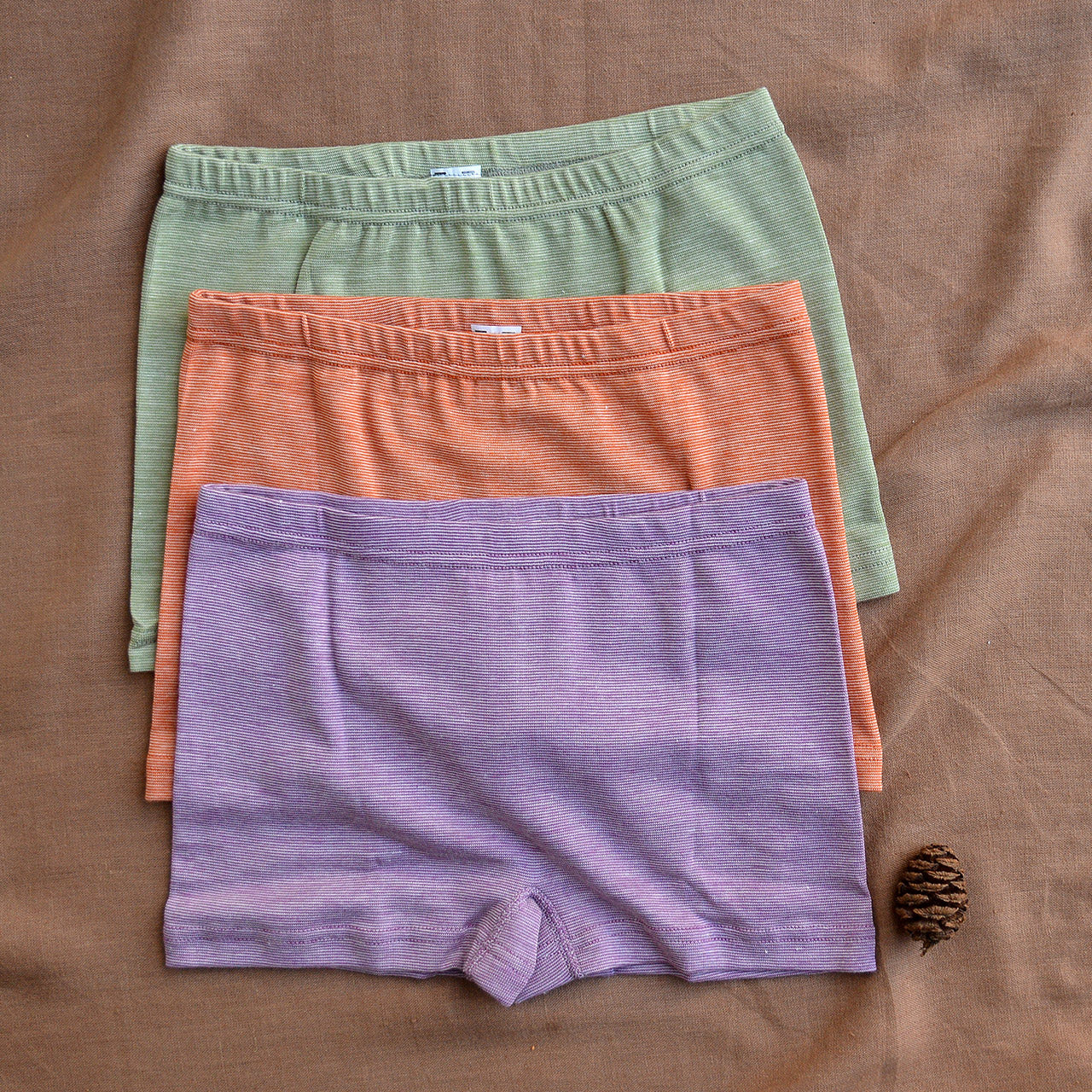 Women's Boy Leg Cheeky Cut Briefs - Organic Cotton/Wool/Silk