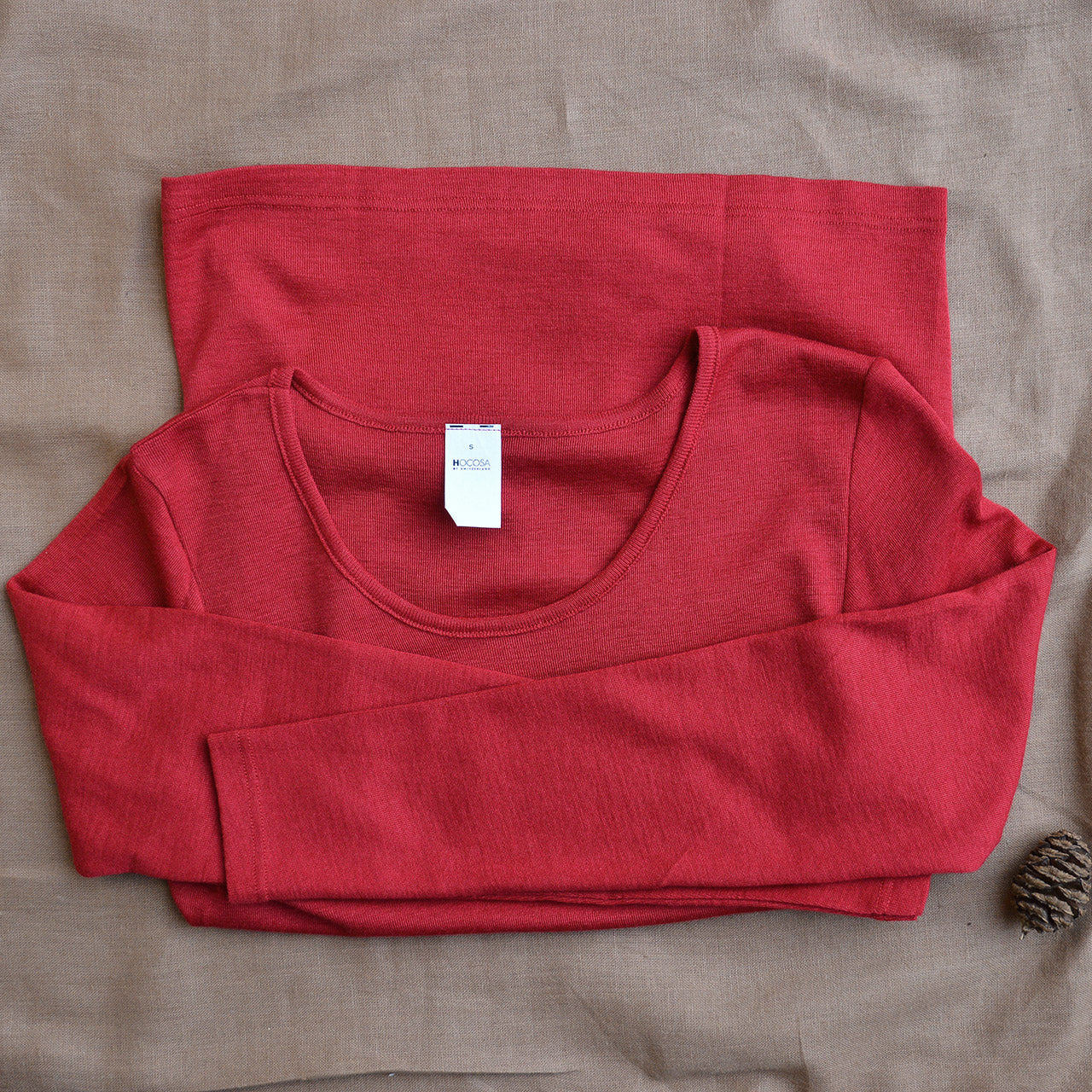 Women's Long Sleeve Top by Hocosa - Organic Wool/Silk *Last ones