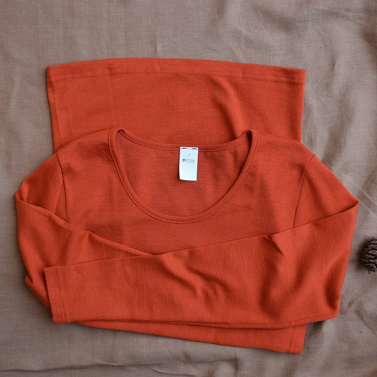 Women's Long Sleeve Top by Hocosa - Organic Wool/Silk (XS-L)