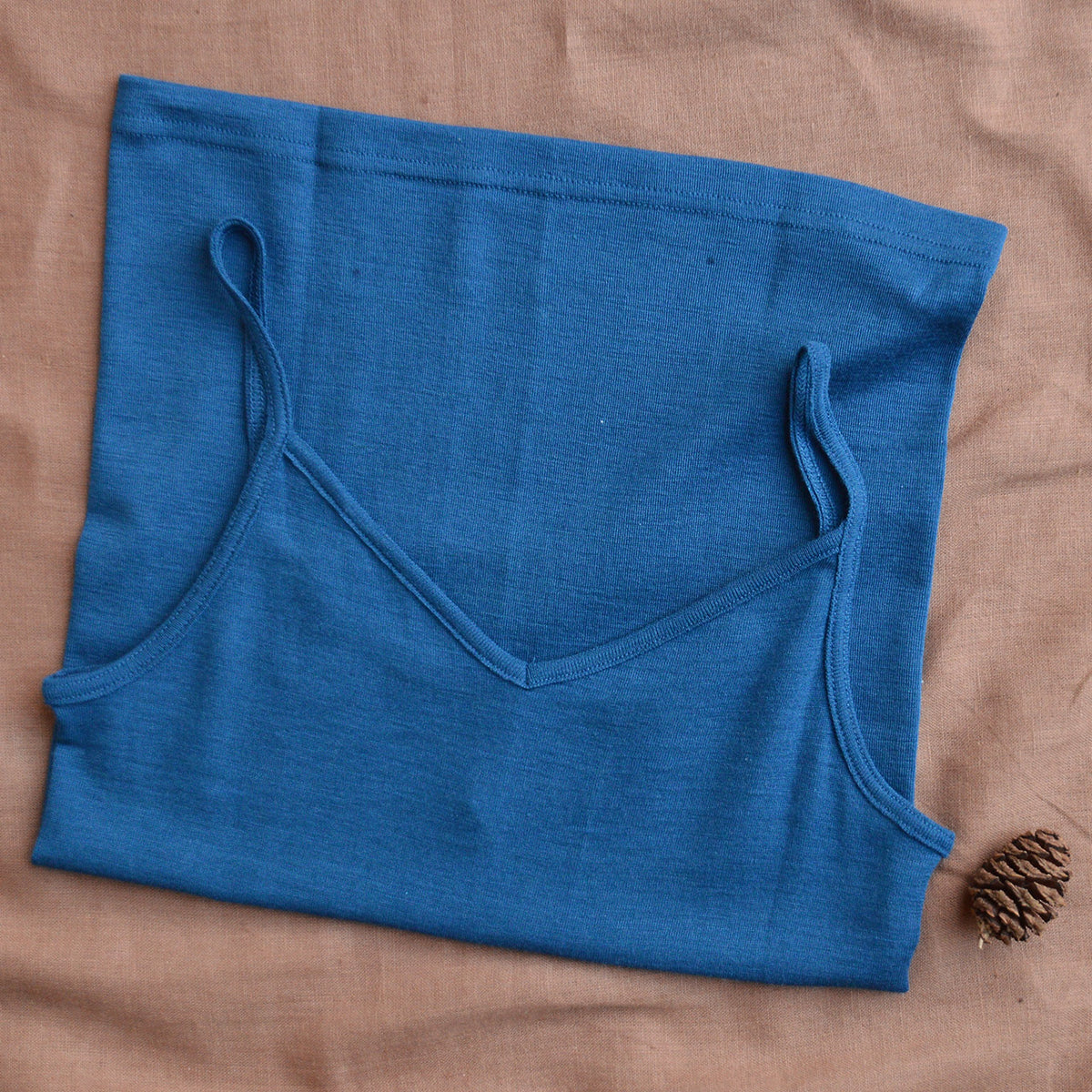 Women's V-Neck Camisole - Organic Wool/Silk