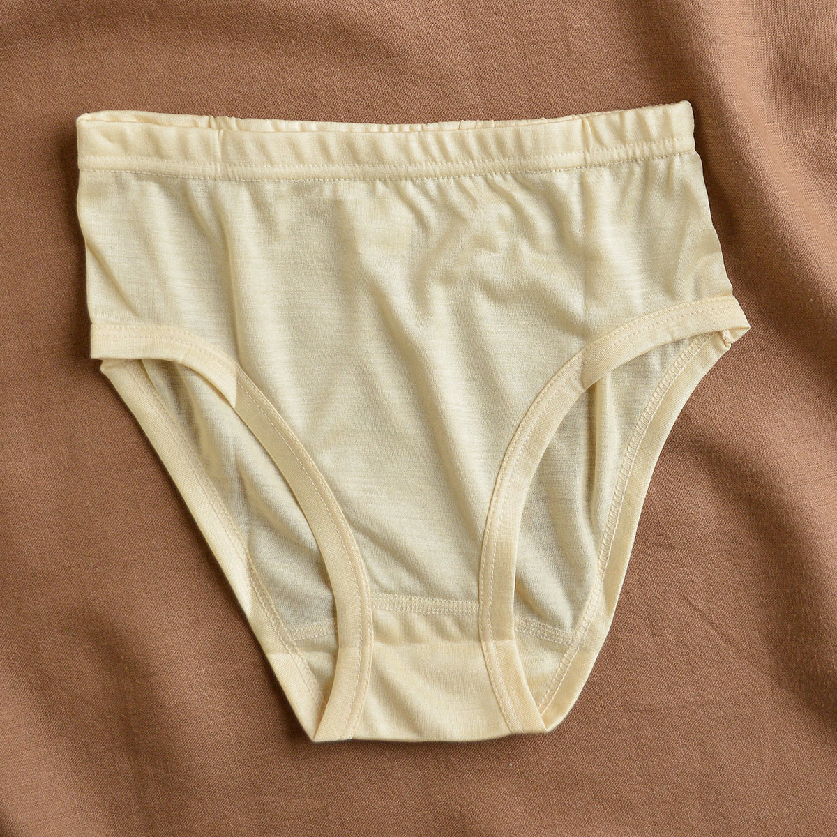 Women's High Cut Briefs - 100% Tussah Silk - Natural (XS-L)