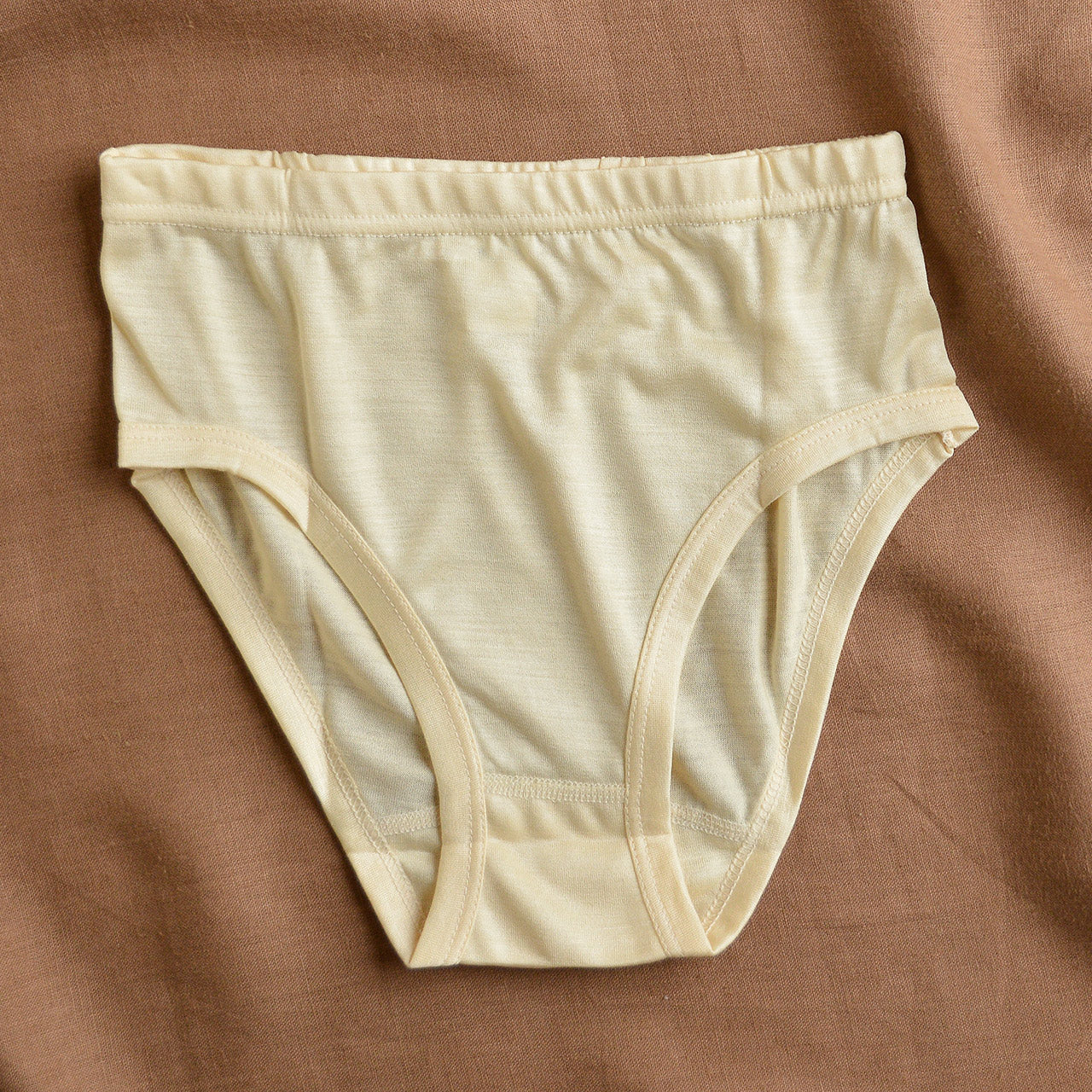 Women's High Cut Briefs - 100% Tussah Silk - Natural (XS-L)