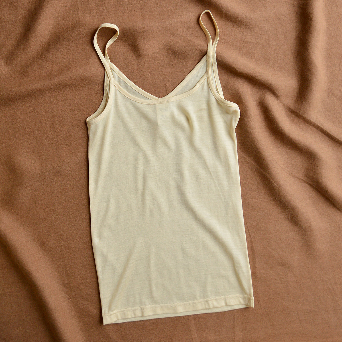 Women's Camisole Vest with Spaghetti Straps - 100% Tussah Silk (XS-M)