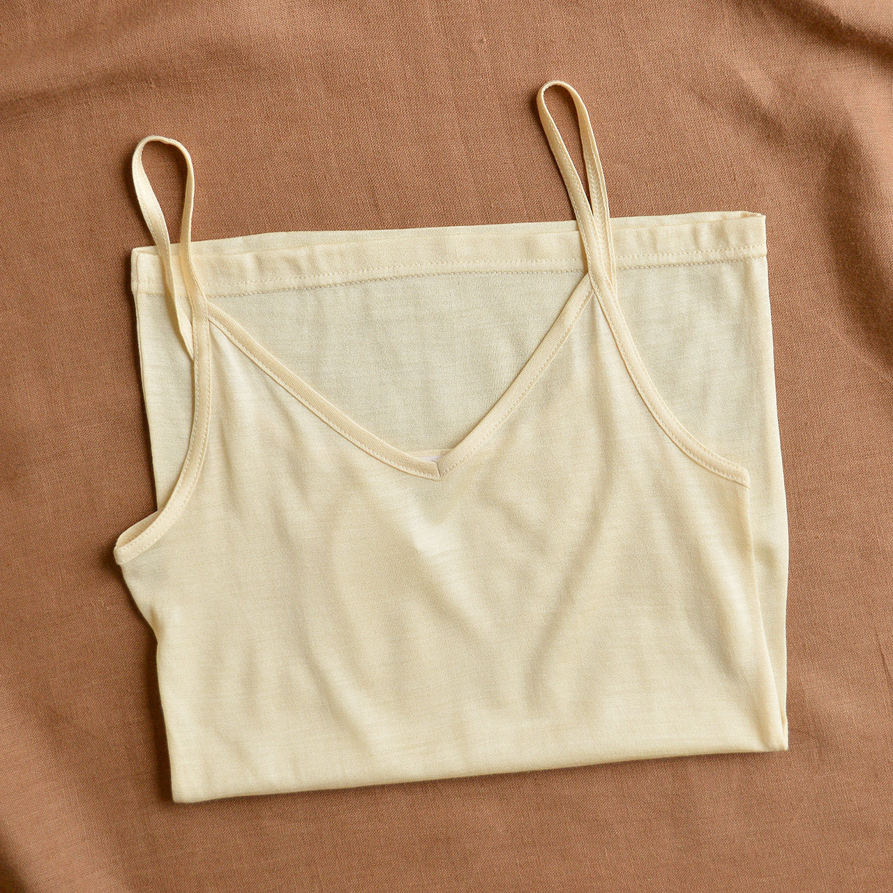 Women's Camisole Vest with Spaghetti Straps - 100% Tussah Silk (XS-M)