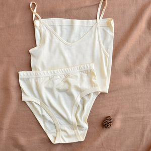 Women's High Cut Briefs - 100% Tussah Silk - Natural (XS-L)