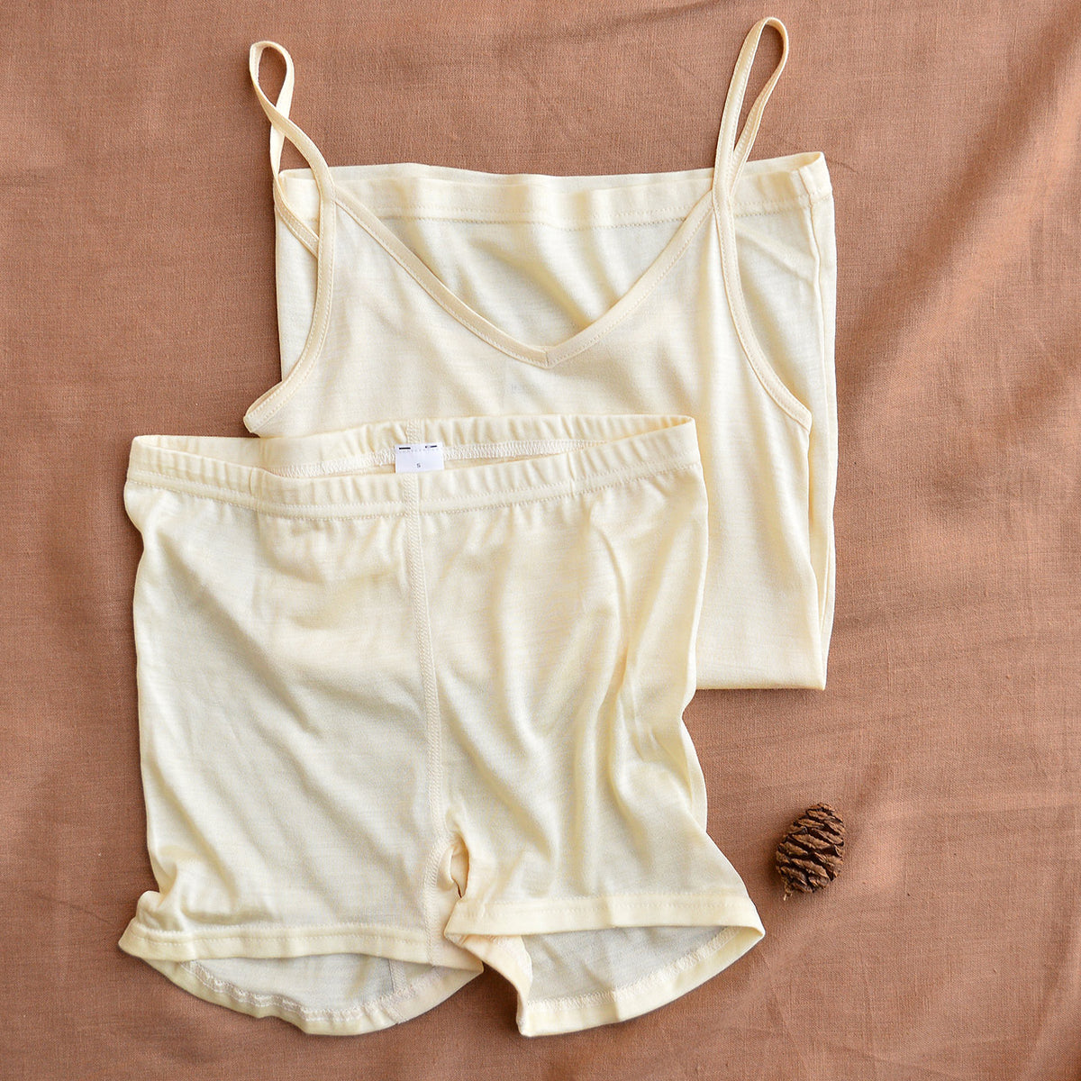 Women's Camisole Vest with Spaghetti Straps - 100% Tussah Silk (XS-M)