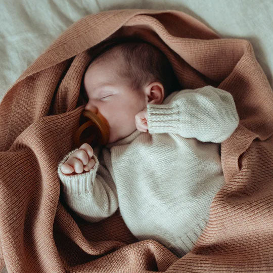 Hvid Felix Baby Blanket - 100% Extrafine Merino Wool (95x70cm)