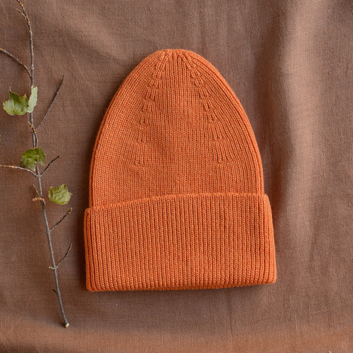 Hvid Rib Beanie - 100% Merino Wool (Teen-Adult)