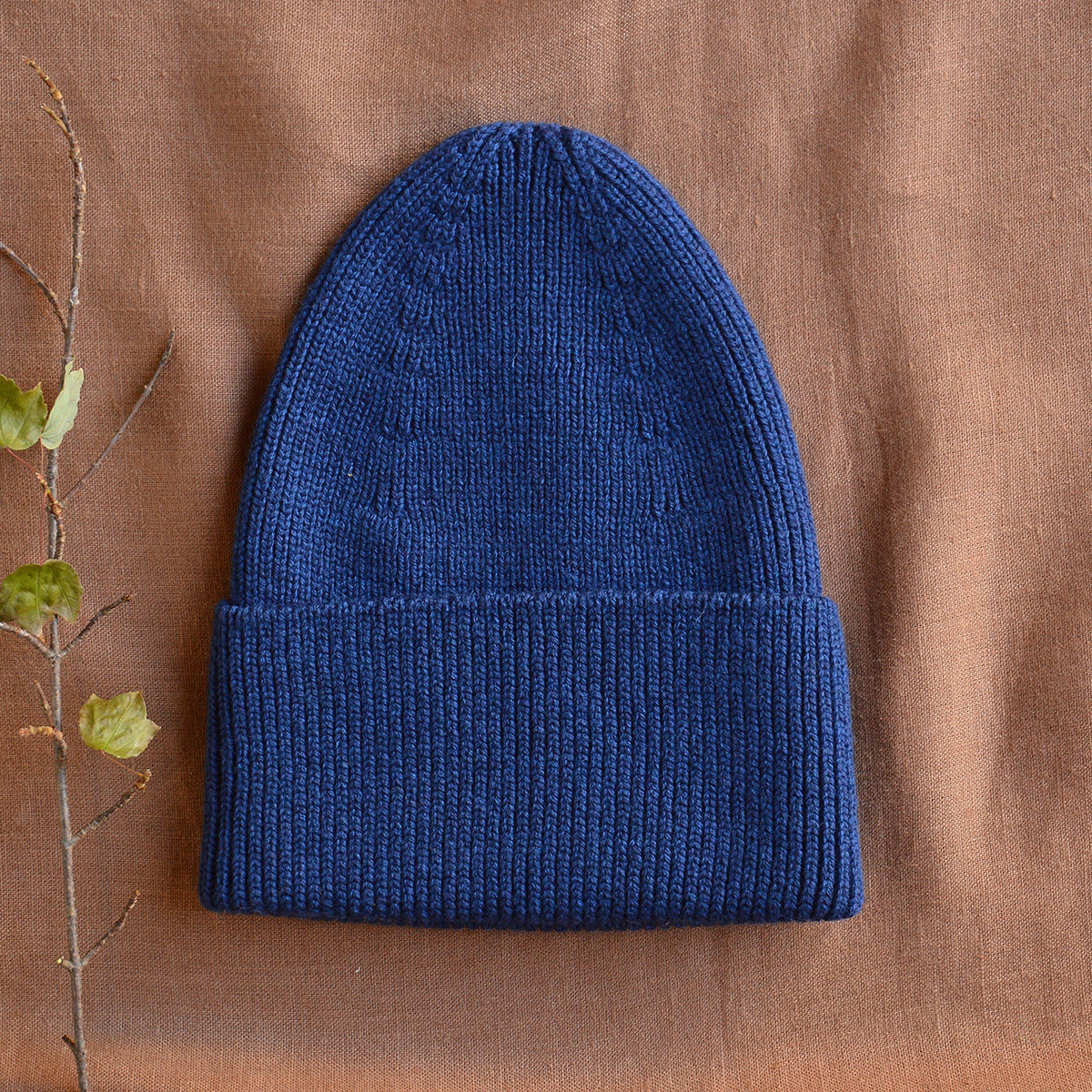 Hvid Rib Beanie - 100% Merino Wool (Teen-Adult)