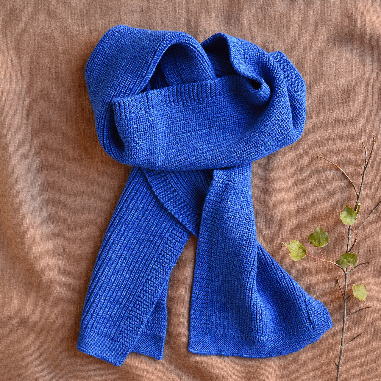 Gustave Scarf - 100% Merino Wool - Cobalt (Child-Adult)
