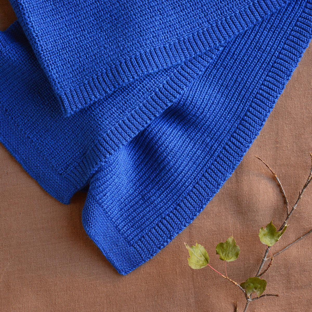 Gustave Scarf - 100% Merino Wool - Cobalt (Child-Adult) *Returning 2026