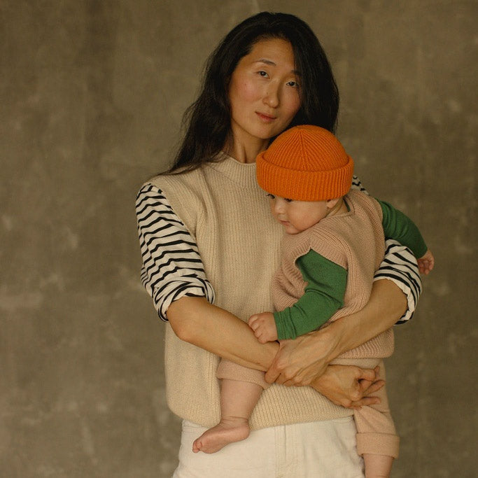 Women's Knitted Vest - 100% Merino Wool - Sand (S-XL) *Returning 2026