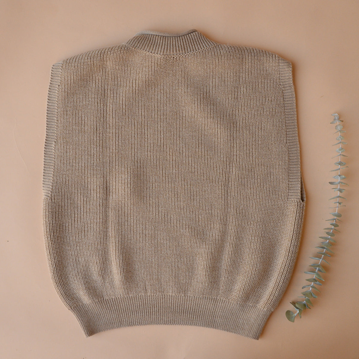 Women's Knitted Vest - 100% Merino Wool - Sand (S-XL) *Returning 2026