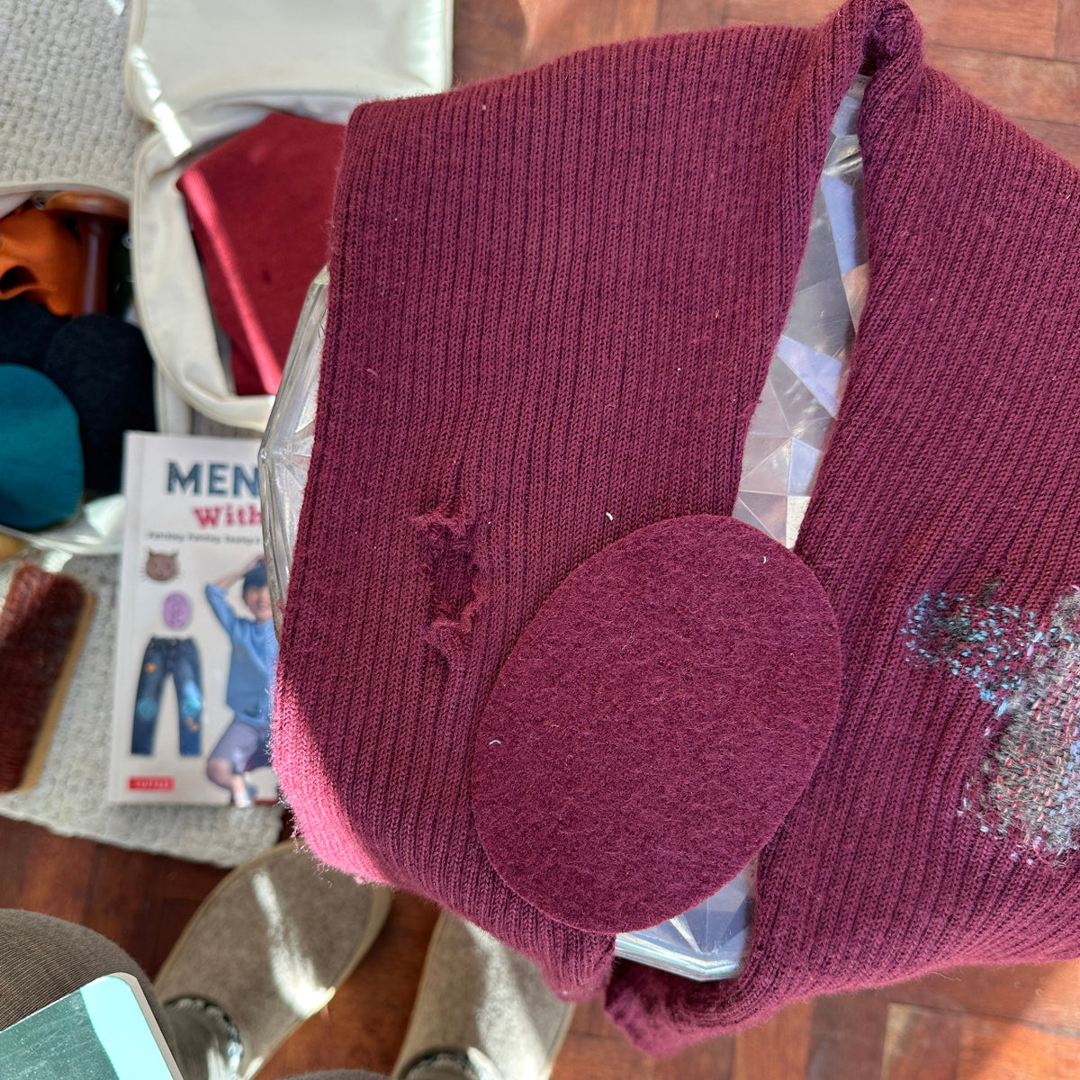 Knee/Elbow Patches - Organic Boiled Wool (1 Pair)