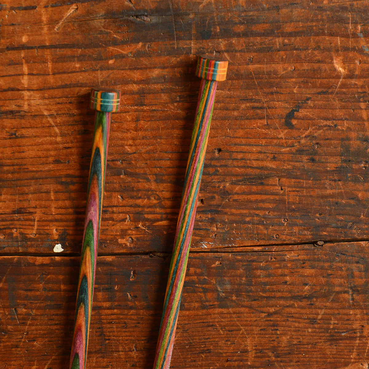 Symfonie Birch Rainbow Knitting Needles - Straight (25cm)