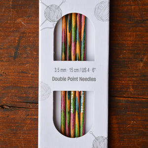 Symfonie Bamboo Rainbow Knitting Needles - Double Point (15cm)