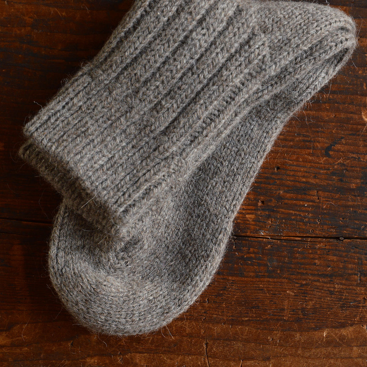 Chunky Rib Wool/Alpaca Socks (Adults)