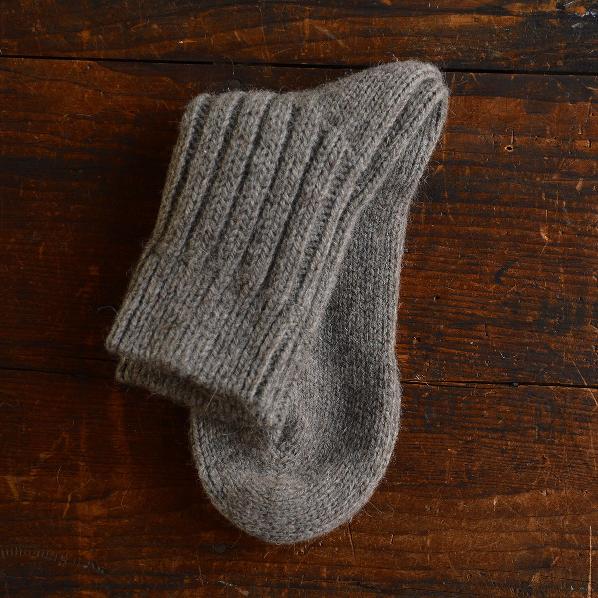 Chunky Rib Wool/Alpaca Socks (Adults)